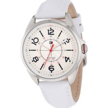 Tommy Hilfiger Women's 1781261 White Leather Stainless Steel Watch