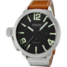 U-Boat Men's Classico Automatic/Mechanical Black Dial Orange Brow ...