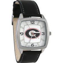 UGA Bull Dogs watches : Georgia Bulldogs Leather Banded Retro Watch