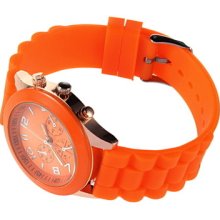 Unisex Fashion Silicone Jelly Gel Quartz Analog Sports Wrist Watch T7