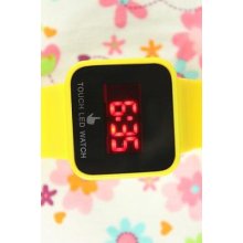 Unisex Led Digital Touch Screen Silicone Date Water-proof Sport Watch