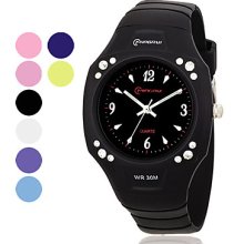 Unisex Multi-Functional PU Analog Casual Quartz Watch (Assorted Color)