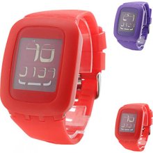 Unisex Multi-Functional Silicone Style Touch Digital LED Wrist Watch (Assorted Colors)