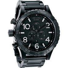 Unisex Nixon 51-30 Chrono All Black Watch