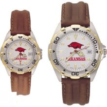 University of Arkansas Razorbacks All Star Leather Watch