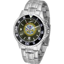 US Army Competitor AnoChrome Mens Watch with Steel Band and Color ...