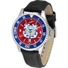 US Coast Guard Competitor AnoChrome Poly/Leather Band Watch