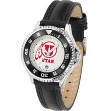 Utah Utes Competitor Ladies Watch with Leather Band