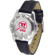 Utah Utes Womens Leather Wrist Watch