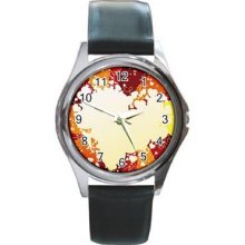 Valentine Love Unisex Silver-Tone Round Metal Watch 06