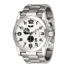 Vestal De Novo Watch - Silver / Silver / White-Black