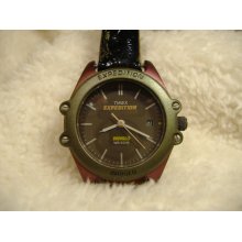 Vintage 1980s Timex Expedition Indiglo Calendar Quartz Watch