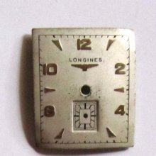 Vintage 23x20mm Longines Metal Watch Dial