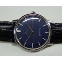 Vintage 60's Omega Seamaster Blue Dial Manual Wind Man's