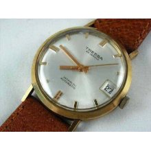 Vintage 9ct Gold Tressa Automatic Wrist Watch Date 1971