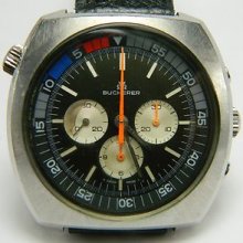 Vintage Bucherer Chronograph Ref:9653 Lemania 1873 (all Working Need Repair)