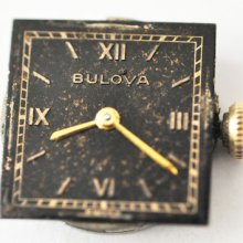 Vintage Bulova Wrists Movement 17 Jewels Cal 7bs Running 245