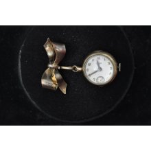 Vintage Chase Eyeball Brooch Watch Keeping Time