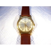 Vintage LeGant rotomatic automatic swiss mens watch in gold plated case