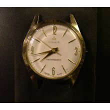 Vintage Omnia Men's Watch, White Dial, Sweeping Second Hand, Runs Gre