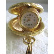 Vintage Pendant Watch Without Chain Gold Tone