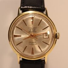 Vintage Rare Men's Gold Plated Russian Automatic Watch