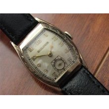 Vintage Serviced Bulova Deco 10krgp 17j Mens Wrist Watch 10ba -running 1943 Nice