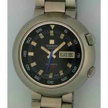 Vintage Tissot T-12 Automatic Dive Watch With Original Bracelet