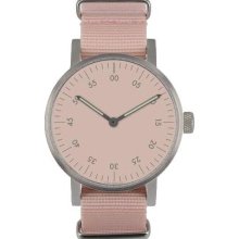 Void Unisex Analog Stainless Watch - Pink Nylon Strap - White Dial - V03B-BR/PK/PK