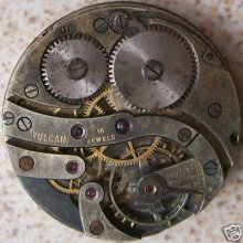 Vulcain Pocket Watch Movement And Enamel Dial To Restore 40 Mm. In Diameter