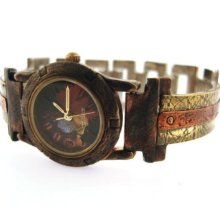 Watchcraft Unisex Porthole Analog Brass Watch - Multicolor Bracelet - Multicolor Dial - SPT1M2