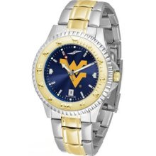 West Virginia Mountaineers Competitor AnoChrome Two Tone Watch