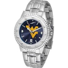 West Virginia Mountaineers WVU NCAA Mens Steel Anochrome Watch ...