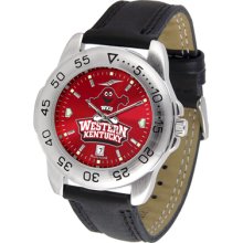 Western Kentucky Hilltoppers Sport Leather Band AnoChrome-Men's Watch