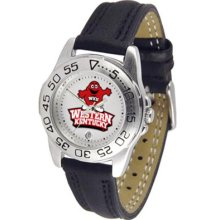 Western Kentucky Hilltoppers WKU Womens Leather Wrist Watch