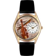 Whimsical Watches Kids Japanese Quartz Violin Leather Strap Watch