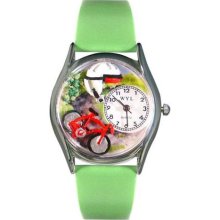 Whimsical Watches Unisex Cycling Silver Watch Watch S0810016