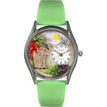 Whimsical watches ws0150013 elephant green leather and silv - One Size