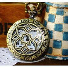 Wholesale - Retro Western Court Pocket Watch Middle Size Pointer Qua