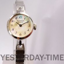 Wittnauer Geneve (Longines) Mother of Pearl Swiss 17 Jewel Ladies Manual Watch