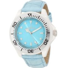 Women's 11299 Ceramic Light Blue Dial