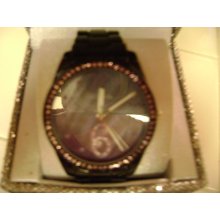 Womens Black Quartz Watch