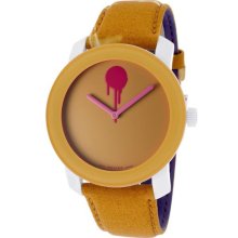 Women's Bold Tan Dial White and Tan Canvas ...