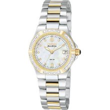 Women's Citizen Riva Diamond Eco-drive Gold Tone Stainless Steel Diamond Watch