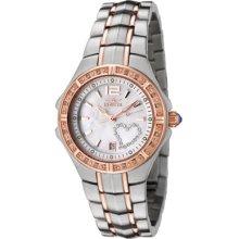 Women's Invicta 694 Wildflower Diamond/Crystal Two Tone Watch