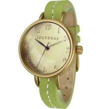 Woolrich Women's Koto Leather Watch, AVOCADO (Green)