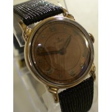 WWII Helbros Men's Gold 17Jwl Military Watch