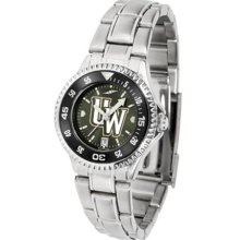 Wyoming Cowboys UW Womens Steel Anochrome Watch