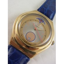 Ygg400 Swatch 1995 Handsome Prince Irony Big Date Gold