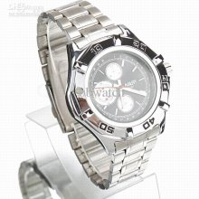 10pcs Unisex Quartz Wrist Watch Luxury Style Silve Steel Band Watche